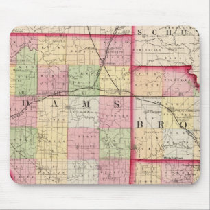 Adams, Brown, Pike Landkreises Mousepad