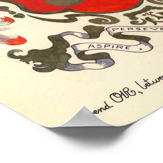 Adams Coat of Arms (11" x 14") Poster (Ecke)