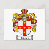 Adams Coat of Arms / Adams Familienwappen Postkarte (Vorderseite)
