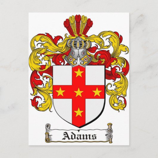 Adams Coat of Arms / Adams Familienwappen Postkarte (Vorderseite)