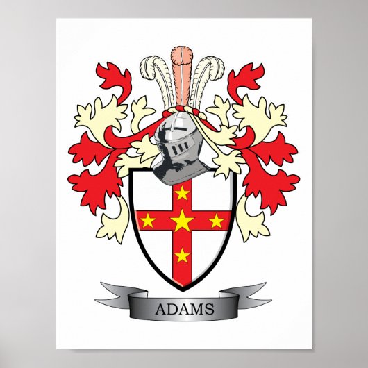 Adams Coat of Arms Poster (Vorne)