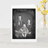 Adams-FamilieDaguerreotype 1846 Karte (Gelbe Blume)