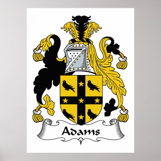 Adams Familienwappen Poster (Vorne)