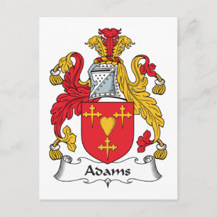 Adams Familienwappen Postkarte