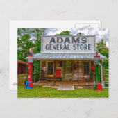 Adams General Store Alabama Postkarte (Vorne/Hinten)