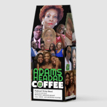 ADAMS HEADAD Coffee, 12oz Bag, Dark Roast, Flath