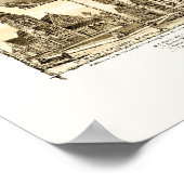 Adams, MA Panorama Karte - 1882 Poster (Ecke)