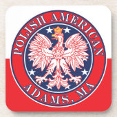 Adams Massachusetts Polnisch Getränkeuntersetzer (Vorderseite)