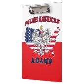 Adams Massachusetts Polnisch Klemmbrett (Links)