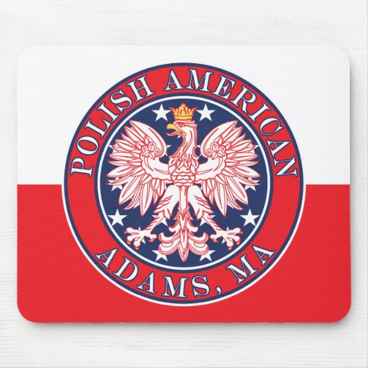 Adams Massachusetts Polnisch Mousepad (Vorne)