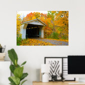Adams Mill Old Covered Bridge, Indiana Poster (Heimbüro)