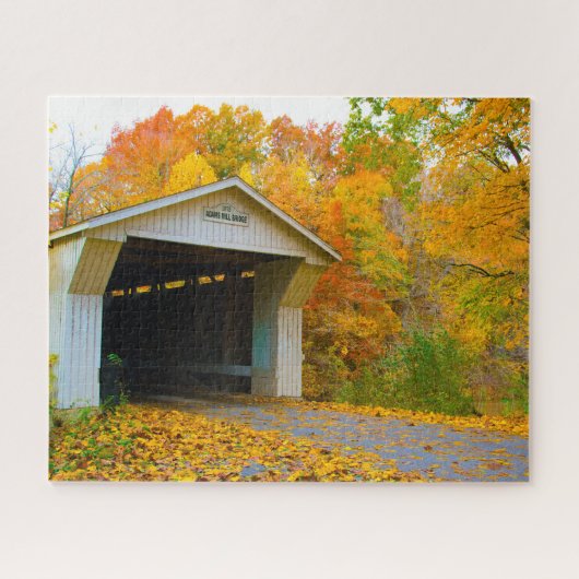 Adams Mill Old Covered Bridge, Indiana Puzzle (Horizontal)