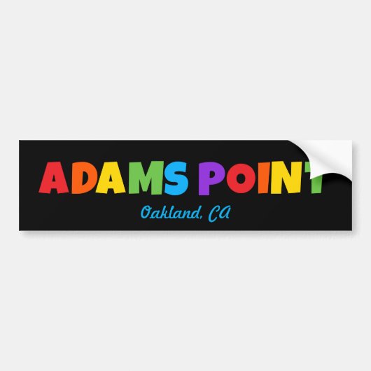 Adams Point / Fairyland Aufkleber Autoaufkleber (Vorne)