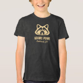Adams Point Raccoon T-Shirt Tri-Blend Shirt (Vorderseite)