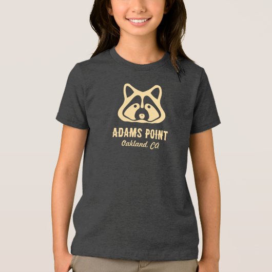 Adams Point Raccoon T-Shirt Tri-Blend Shirt (Vorderseite)