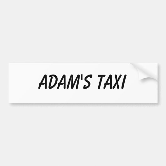 ADAM'S TAXI AUTOAUFKLEBER (Vorne)