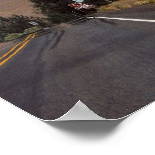 Adams und Windturbinen, Oregon Poster (Ecke)