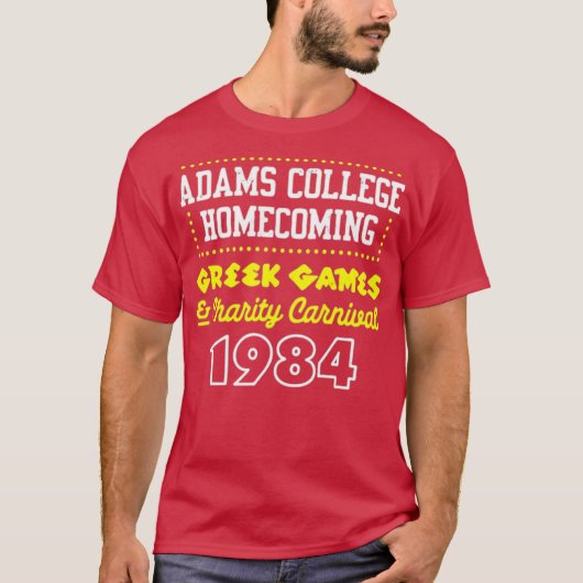 Adams Uni Homecoming 1984 T-Shirt (Vorderseite)