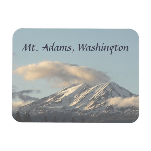Adams, Washington mit Cloud-Foto Magnet (Horizontal)
