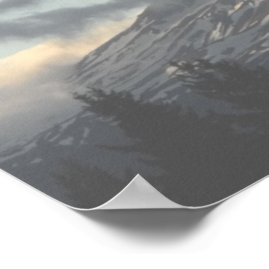 Adams Washington mit Cloud-Foto Poster (Ecke)