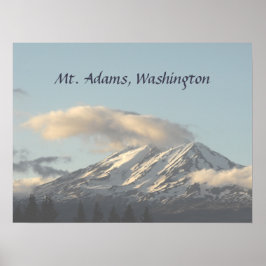 Adams Washington mit Cloud-Foto Poster
