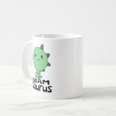 Adamsauraus, Name Adam, Dino-Liebhaber, Dinosaurie Kaffeetasse (Vorderseite Links)
