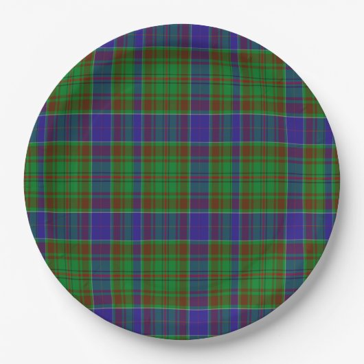 AdamScottishTartan Pappteller (Vorderseite)