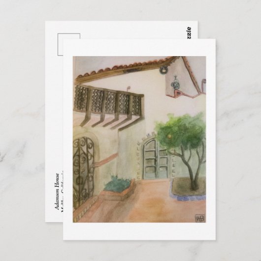 Adamson House #3 Postkarte (Vorne/Hinten)
