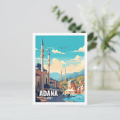 Adana Türkei Berühmte Reiseziele Postkarte (Stehend Vorderseite)