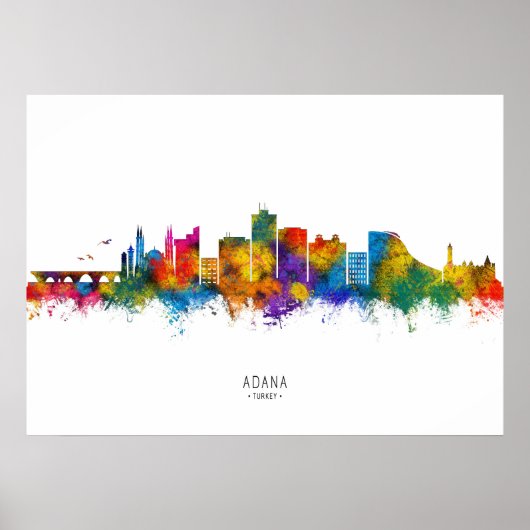 Adana Turkey Skyline Poster (Vorne)