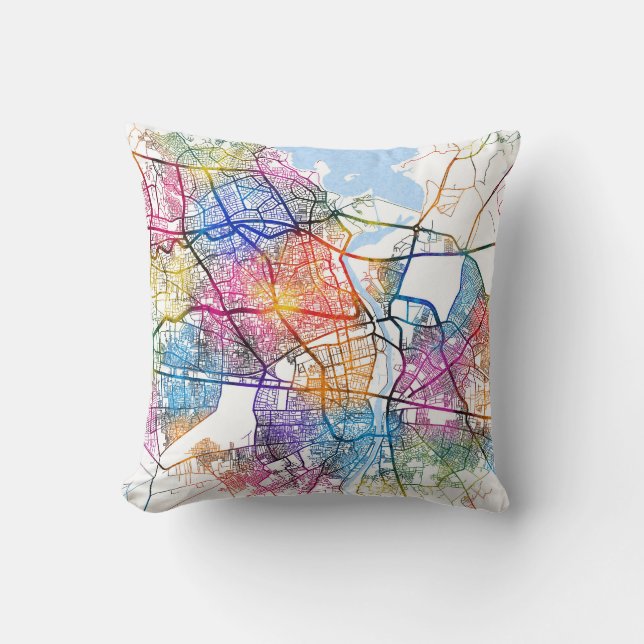 Adana Türkiye City Map Kissen (Vorderseite)