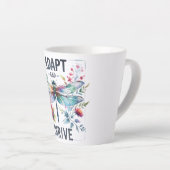 Adapt and Thrive - Artistic Dragonfly Milchtasse (Rechte Ecke)