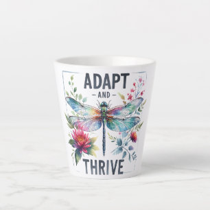 Adapt and Thrive - Artistic Dragonfly Milchtasse