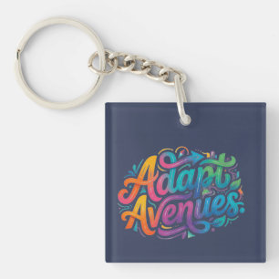 Adapt Avenues – Moderne Inspirierende Typografie T Schlüsselanhänger