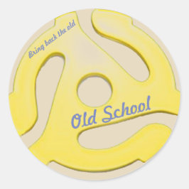 Adapter-Aufkleber 45rpm Runder Aufkleber