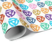 ADAPTER-Pop-Kunst-Verpackungs-Papier mit 45 U/min Geschenkpapier (Rolleneckpunkt)