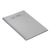 Adaptierbares Gray Lyric IdeenNotebook Notizblock (Rechte Seite)