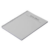 Adaptierbares Gray Lyric IdeenNotebook Notizblock (Linke Seite)