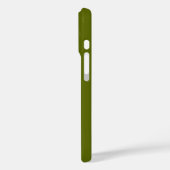 Adaptiert an alle Telefone - Dunkles Olive Green Case-Mate iPhone Hülle (Rückseite / Links)