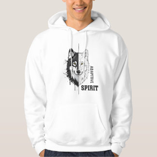 Adaptive Spirit Wolf Men Hoodie