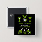 Adaptiver Mit Behinderung Basketball Button (Vorne & Hinten)