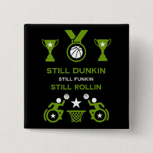 Adaptiver Mit Behinderung Basketball Button