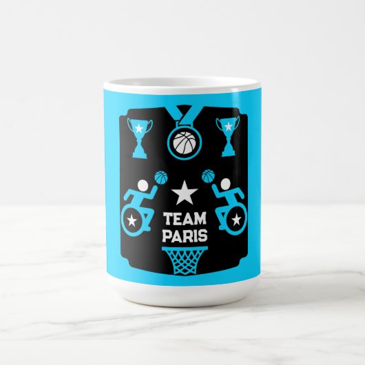 Adaptiver Mit Behinderung Basketball Kaffeetasse (Mittel)