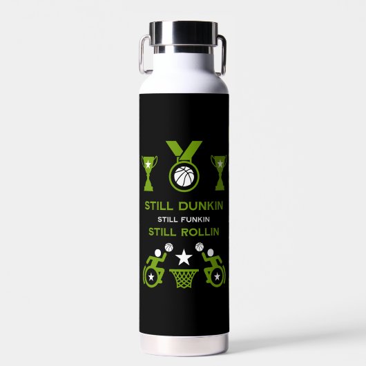 Adaptiver Mit Behinderung Basketball Trinkflasche (Vorne)