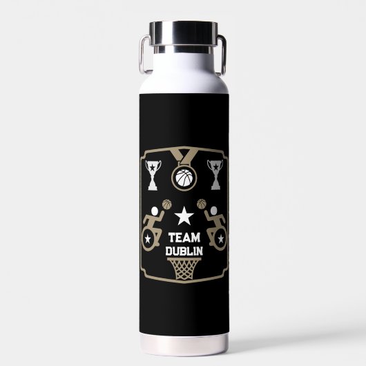 Adaptiver Mit Behinderung Basketball Trinkflasche (Vorne)