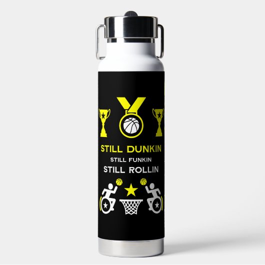 Adaptiver Mit Behinderung Basketball Trinkflasche (Vorderseite)
