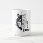 Adaptiver Spirit Wolf Kaffeebecher Kaffeetasse (Mittel)