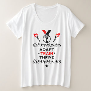 Adaptives Mit Behinderung Sportgeschenk Große Größe T-Shirt