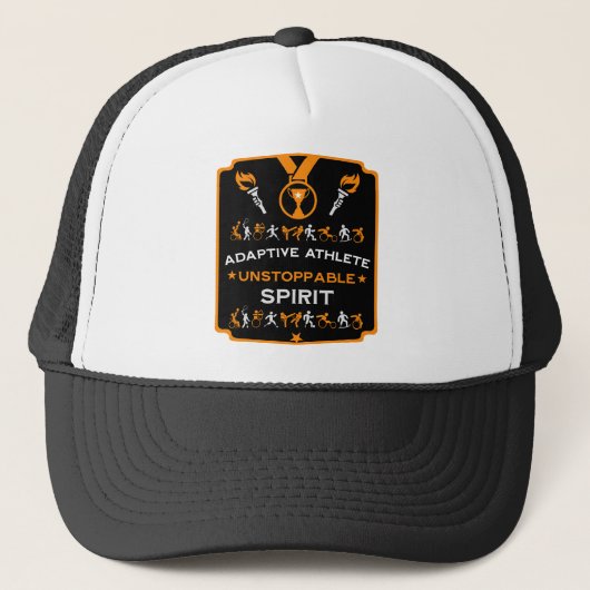 Adaptives Mit Behinderung Sportgeschenk Truckerkappe (Vorderseite)