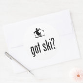 Adaptives Skifahren Runder Aufkleber (Umschlag)